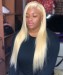 Lace Front Human Hair Wigs 150% Density Straight/Body Wave with Baby Hair #613 Color