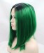 1B/Green Ombre Synthetic Wig 