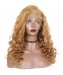 Loose Wave Honey Blond Color #27 360 Lace Frontal Wig Pre Plucked With Baby Hair 180% Density