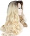 Side Part Synthetic 1B/Blonde Ombre Wig