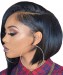 Short Straight Bob Style 360 Lace Frontal Wigs 150% Density