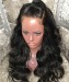 Msbuy Hair Wig Undetective 360 Lace Body Wave Human Hair Wigs For Black Women Transparent Lace Invisible Knots Frontal Wig