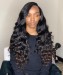  Lace Front Human Hair Wigs Loose Wavy 250% Density Wigs  