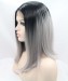 1B/Grey Ombre Short Bob Style Synthetic Wig 