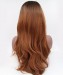 1B/Brown Ombre Straight Synthetic Wig
