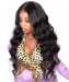 Msbuy Hair Wigs Invisible 360 Lace Frontal Wigs Body Wave For Black Women Pre Plucked Brazilian 150% Density Lace Frontal Human Hair Wigs With Baby Hair