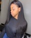 Msbuy Hair Pre Plucked Silky Straight 250% Density Lace Front Human Hair Wigs With Baby Hair Brazilian Lace Wigs For Black Women