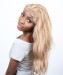 Lace Front Human Hair Wigs For Women 250% Density Brazilian Straight Lace Front Wig Pre Plucked Honey Blond Wig #24