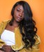 Msbuy Hair Wigs Invisible 360 Lace Frontal Wigs Body Wave For Black Women Pre Plucked Brazilian 150% Density Lace Frontal Human Hair Wigs With Baby Hair