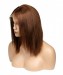 Brown Color #4 Brazilian Remy Hair Pre Plucked Lace Front Human Hair Wigs 120% Density