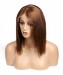 Brown Color #4 Brazilian Remy Hair Pre Plucked Lace Front Human Hair Wigs 120% Density