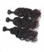 Water Wave Lace Closure with 3 Bundles Free Part Remy Human Hair Free Shipping