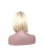 Synthetic Lace Front Wig Straight Short Bob Lace Front Wigs 1B  Blonde Ombre Wigs