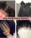 Msbuy 13x6 Lace Front Short Bob Wigs With Baby Hair 150% Density Curly Human Hair Wig For Black Women Pre Plucked With Removable Band