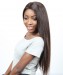 Lace Front Human Hair Wigs With Baby Hair #2 Color 250% Density Straight Lace Front Wigs Brazilian Remy Hair Bleached Knots 