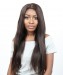 Lace Front Human Hair Wigs With Baby Hair #2 Color 250% Density Straight Lace Front Wigs Brazilian Remy Hair Bleached Knots 