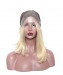 Synthetic Lace Front Wig Straight Short Bob Lace Front Wigs 1B  Blonde Ombre Wigs