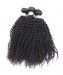 Kinky Curly Hair Weft 2 Bundles Natural Color 100% Human Hair Weaving