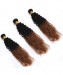 3 Pcs Afro Kinky Curly Hair Bundles 1B/30 Ombre Human Hair Bundles 