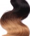 3 Pcs Ombre 1b/27 Honey Blonde Brazilian Hair Weave Bundles