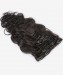 Clip in Human Hair Extensions 120g 7pcs Brazilian Body Wave Remy Hair Natural Color