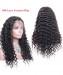 Undetected 360 Lace Frontal Wig Pre Plucked With Baby Hair 150% Density Indian Hair Deep Wave Human Hair Wigs For Women
