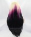 Blonde/Purple Ombre Synthetic Wig