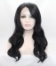 Black Wavy Side Part Synthetic Wig With For Black Women