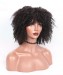 None Lace Wigs 250% Density Styled Curly Wig With Bang 14 Inches 