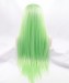 Grey/Light Green Ombre Straight Fashionable Synthetic Wig