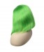 Green Lace Front Wigs For Black Women Colorful Invisible Lace Human Hair Straight Bob Wigs 