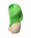 Green Lace Front Wigs For Black Women Colorful Invisible Lace Human Hair Straight Bob Wigs 