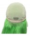 Green Lace Front Wigs For Black Women Colorful Invisible Lace Human Hair Straight Bob Wigs 
