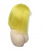 light Yellow Colorful Human Hair Wigs For Black Women For Cosplay Invisible Lace Frontal Wig With Baby Hair 