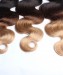 Peruvian Body Wave Ombre Hair Bundles T1B/4/27 3 Tone Non Remy Hair Weaves Machine Double Weft 3Bundle 