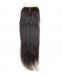 Brazilian Straight Hair Closure with 3 Bundles Natural Color 100% Human Hair