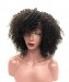 Bob Wig Brazilian Kinky Curly Short Wig 10'' 12'' 14"Can Be Dyed Full 250g 100% Remy Human Hair Wigs Natural Black Color