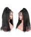 Brazilian Kinky Straight Human Hair Wigs 130% Density Lace Front Human Hair Wigs Pre Plucked Hairline Remy Hair #4 
