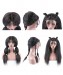 Brazilian Kinky Straight Human Hair Wigs 130% Density Lace Front Human Hair Wigs Pre Plucked Hairline Remy Hair #4 