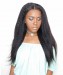 Kinky Straight Hair 4x4 Lace Closure with 3 Bundles 100% Human Hair Natural Color
