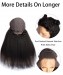 Msbuy Kinky Straight Lace Front Human Hair Wigs 150% Density 13x6 Lace Frontal Wig With Baby Hair 