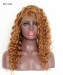 Pre Plucked Full Lace Human Hair Wigs With Baby Hair Loose Wave #27 Honey Blond Color Brazilian Virgin Hair 