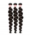 SALE! Brazilian Virgin Hair Loose Wave Human Hair Weave Bundles Natural Black Color 3 Piece Hair Extension