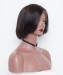 Msbuy Bob Lace Front Wigs Pre-Plucked Natural Hair Line Bob Straight  Wig 150% Density