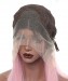 Synthetic Lace Front Wig Straight Short Bob Lace Front Wigs 1B  Pink Ombre Wigs