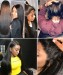 Msbuy Hair Wigs Straight Full Lace Wig Human Hair 150% Density Natural Color Full Lace Wigs For Black Women Pre Plucked With Baby Hair 