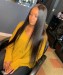Msbuy 150% Density Lace Front Wigs Pre-Plucked Natural Hair Line Brazilian Straight Human Hair Wigs