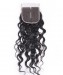 Water Wave Lace Closure with 3 Bundles Free Part Remy Human Hair Free Shipping