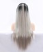 Grey Ombre Synthetic Lace Front Wig