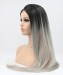 Grey Ombre Synthetic Lace Front Wig